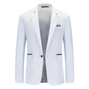 Blazer Homme - Coupe Slim - Fermeture 1 Bouton - Style Élégant Semi-Formel