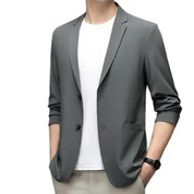 Blazer Homme - Coupe Ajustée - Respirant - Revers Notch - Fermeture 2 Boutons