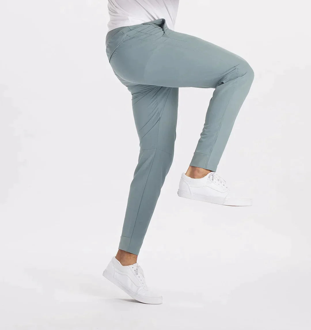 Pantalon Homme - Coupe Slim Ajustée - Tissu Stretch Confortable - Style Élégant