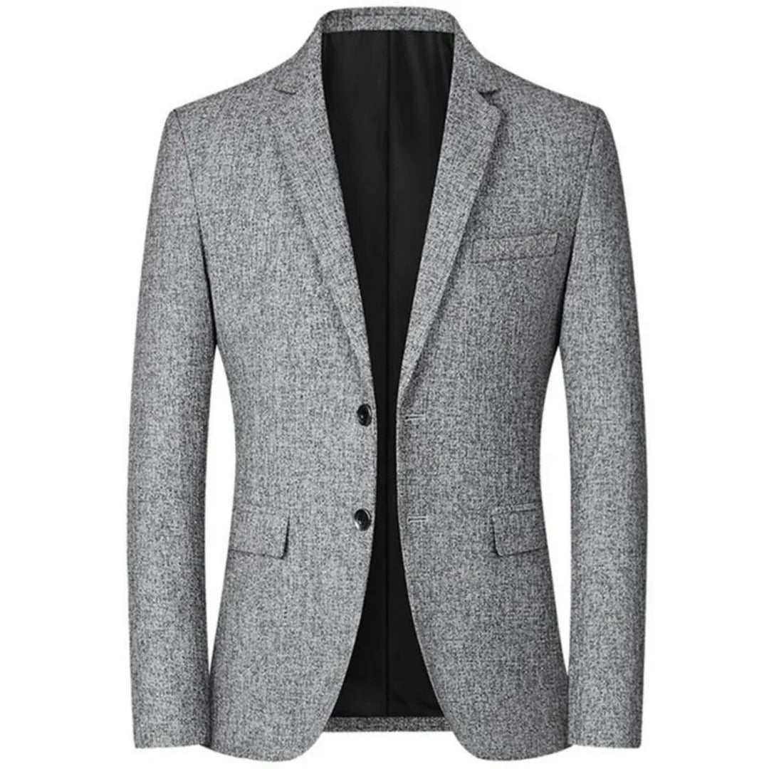 Blazer Homme - Coupe Ajustée - Fermeture 2 Boutons - Poches À Rabat - Entièrement Doublé