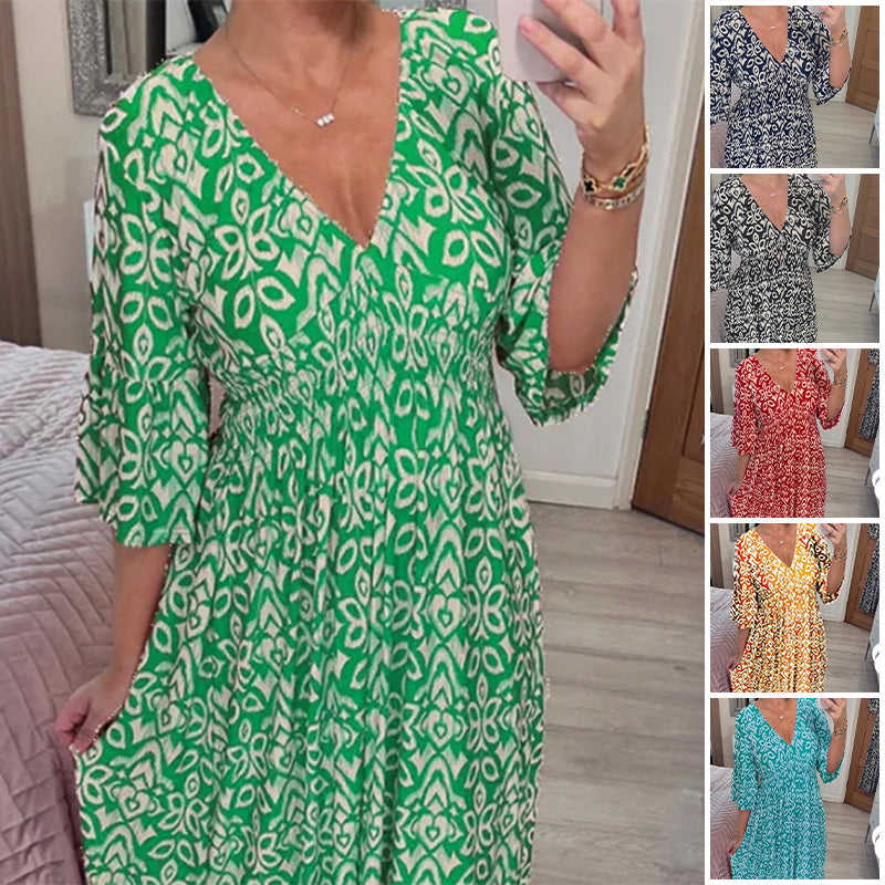 Robe élégante pour femme avec imprimé - Modèle tendance et léger