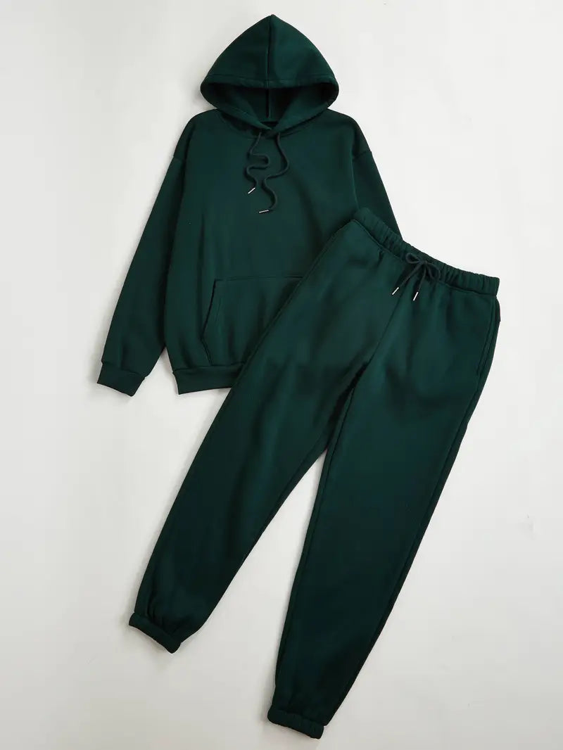 Ensemble Sweat à Capuche et Jogging - Coupe Confort - Coton Doux - Poches Pratiques