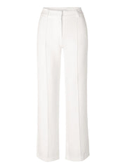 Pantalon Évasé Femme - Taille Haute - Coupe Ajustée - Détails Coutures Élégants