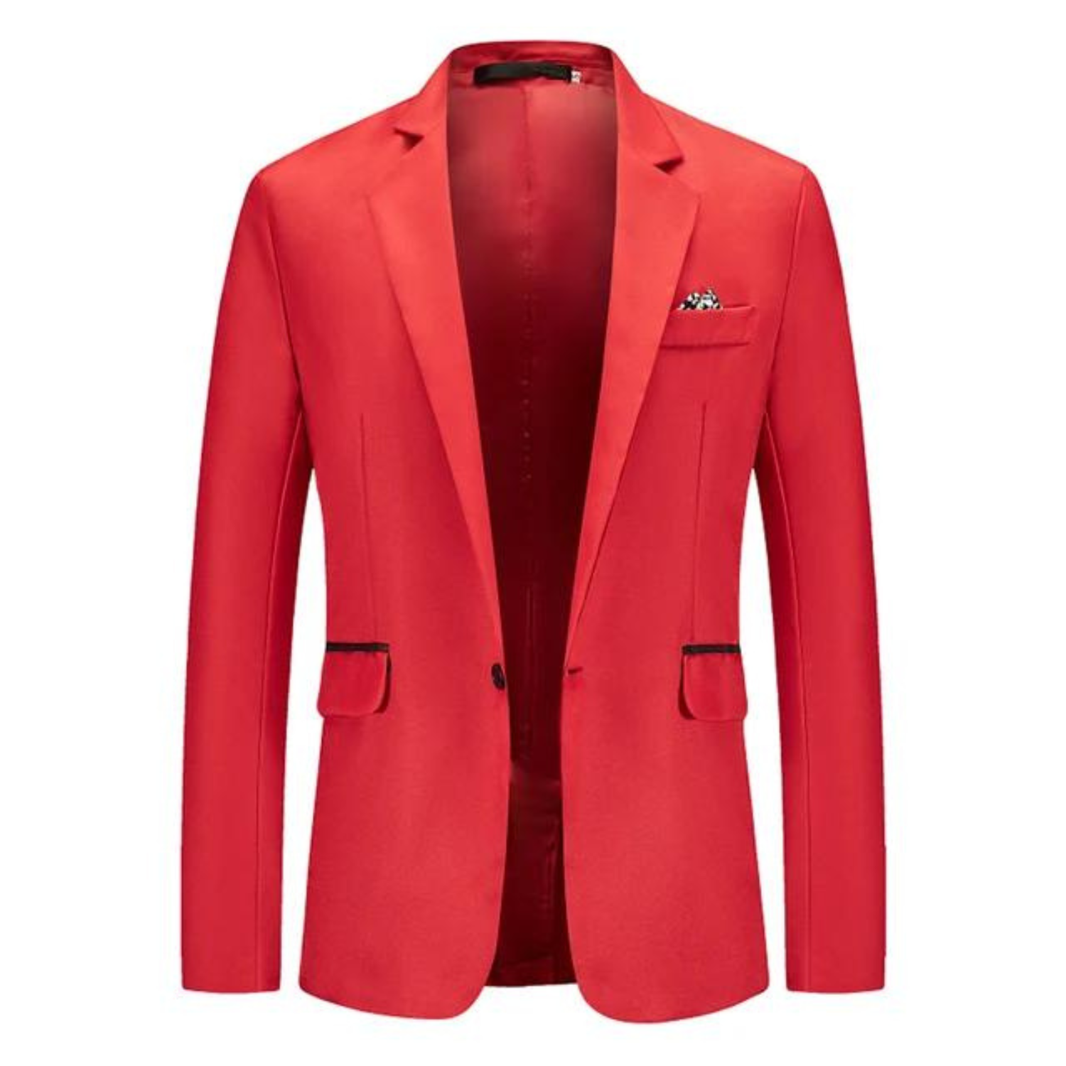 Blazer Homme - Coupe Slim - Fermeture 1 Bouton - Style Élégant Semi-Formel