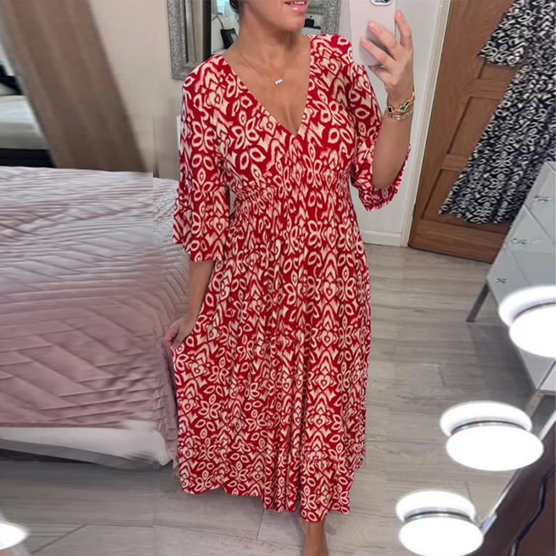 Robe élégante pour femme avec imprimé - Modèle tendance et léger