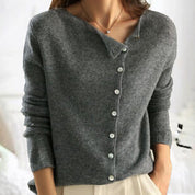 Cardigan Femme - Maille Douce - Boutonné - Manches Longues - Confort Chic