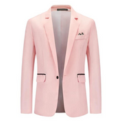 Blazer Homme - Coupe Slim - Fermeture 1 Bouton - Style Élégant Semi-Formel