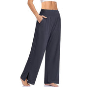 Pantalon Large Femme - Taille Élastique - Confort Stretch - Yoga & Détente