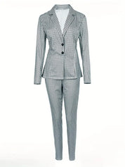 Ensemble Blazer et Pantalon à Carreaux - Magdalene