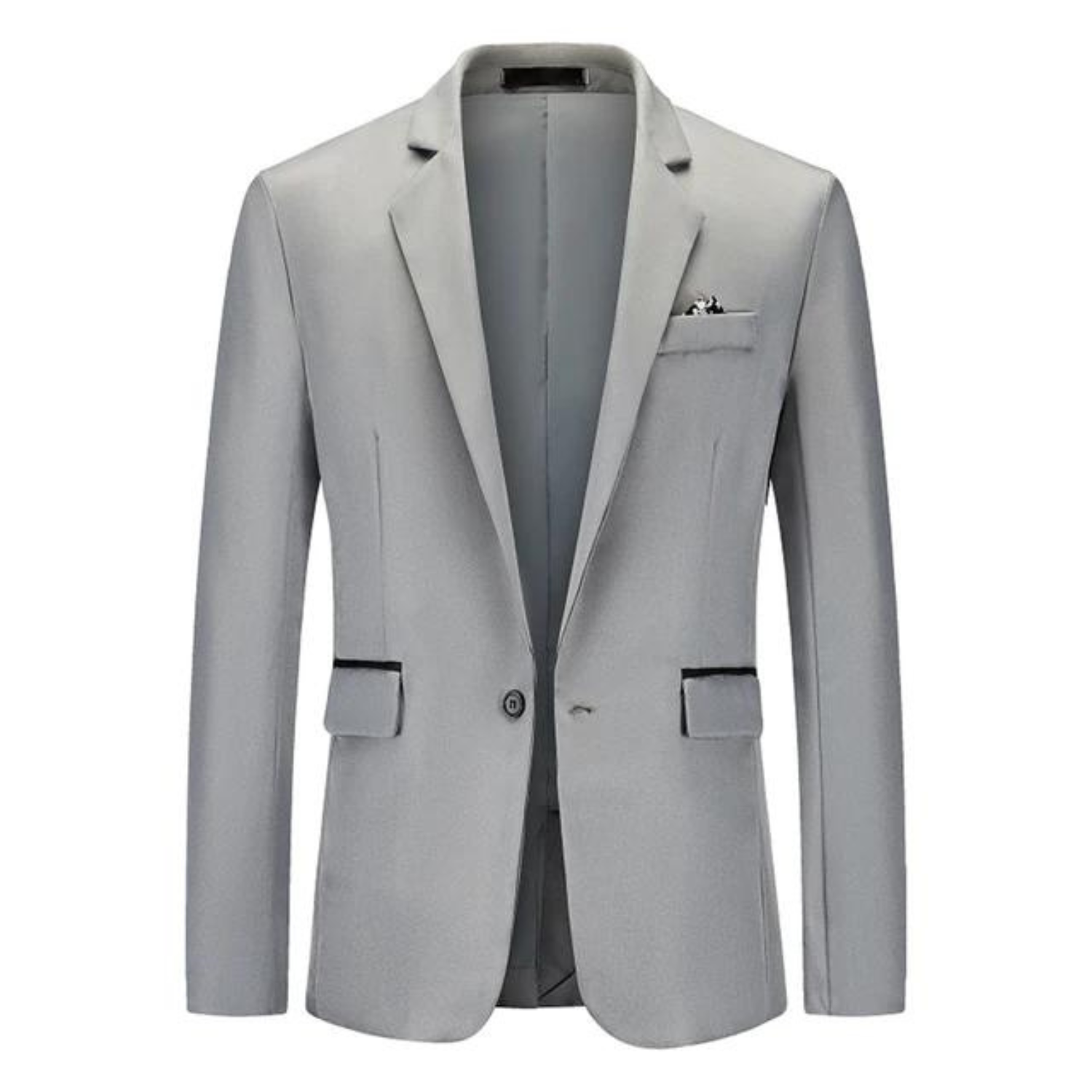 Blazer Homme - Coupe Slim - Fermeture 1 Bouton - Style Élégant Semi-Formel