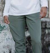 Pantalon Homme - Coupe Slim Ajustée - Tissu Stretch Confortable - Style Élégant