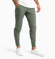 Pantalon Homme - Coupe Slim Ajustée - Tissu Stretch Confortable - Style Élégant