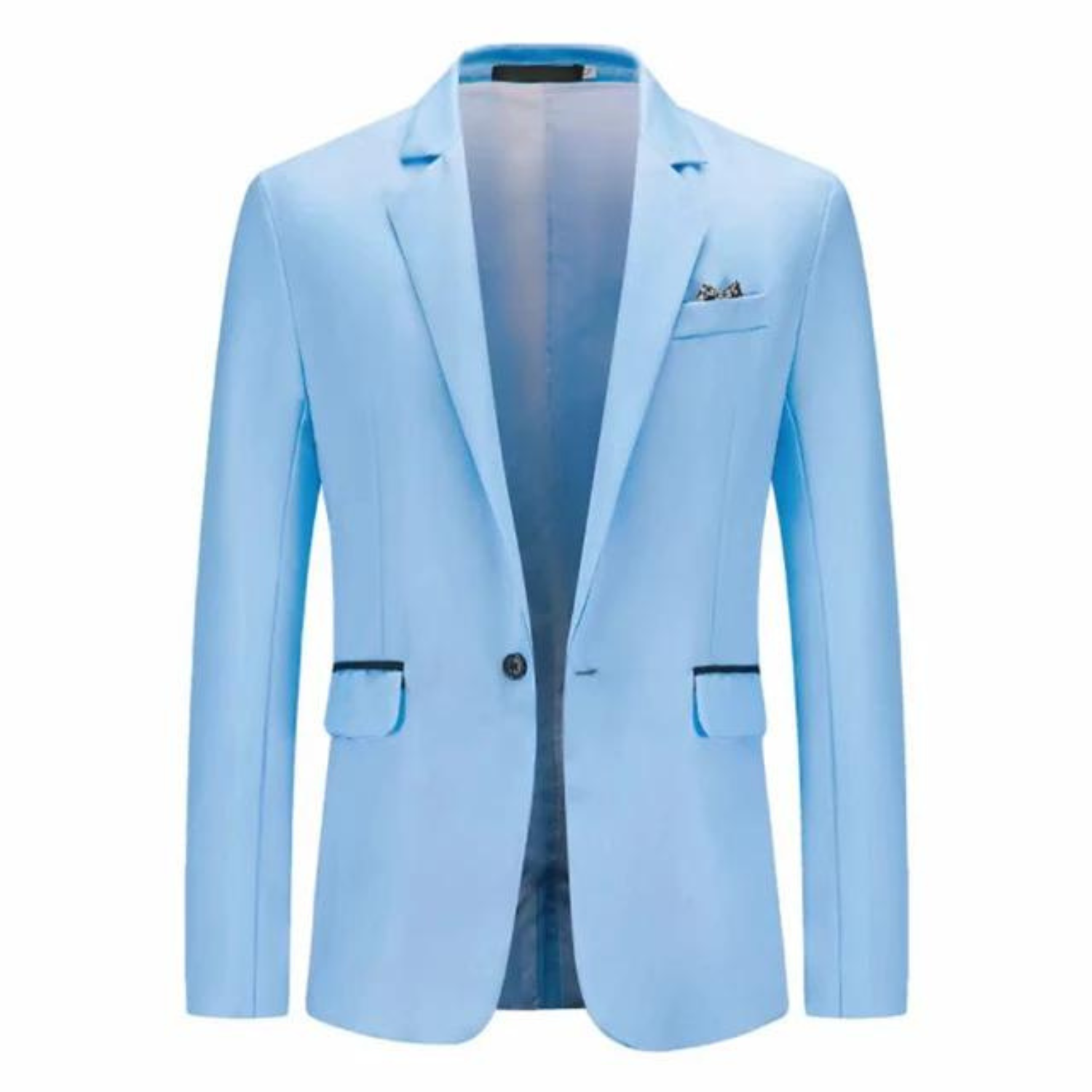 Blazer Homme - Coupe Slim - Fermeture 1 Bouton - Style Élégant Semi-Formel