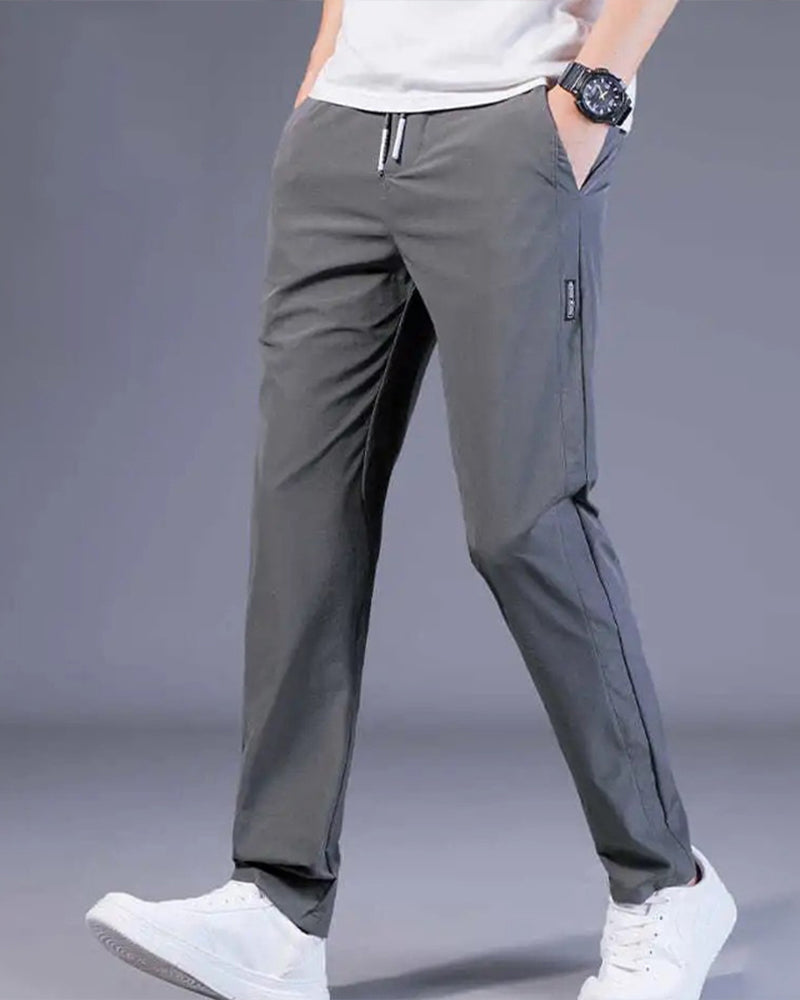 Pantalon Jogger Homme - Taille Élastique avec Cordon - Coupe Ajustée - Confort Respirant