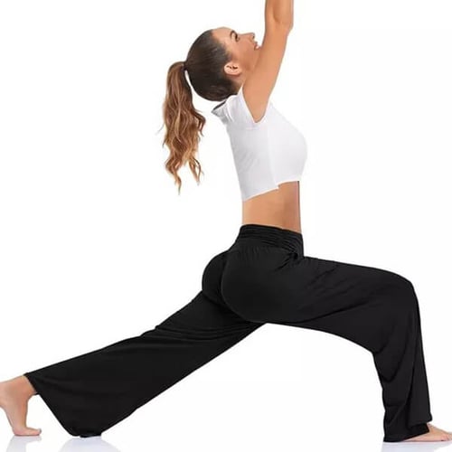 Pantalon Large Femme - Taille Élastique - Confort Stretch - Yoga & Détente