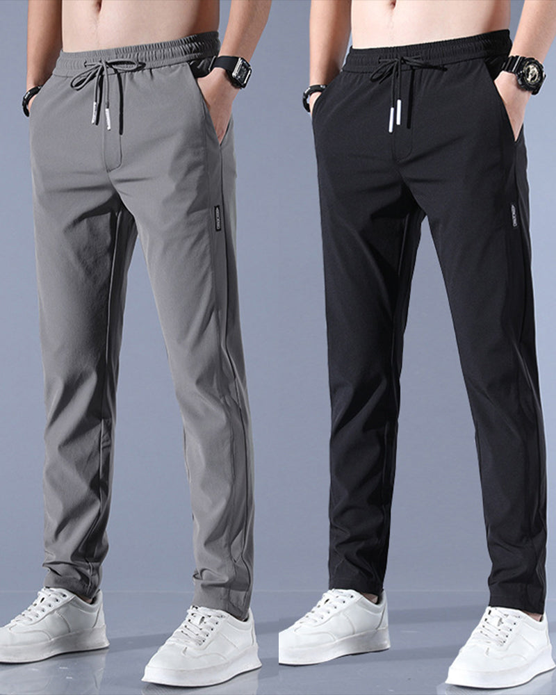 Pantalon Jogger Homme - Taille Élastique avec Cordon - Coupe Ajustée - Confort Respirant