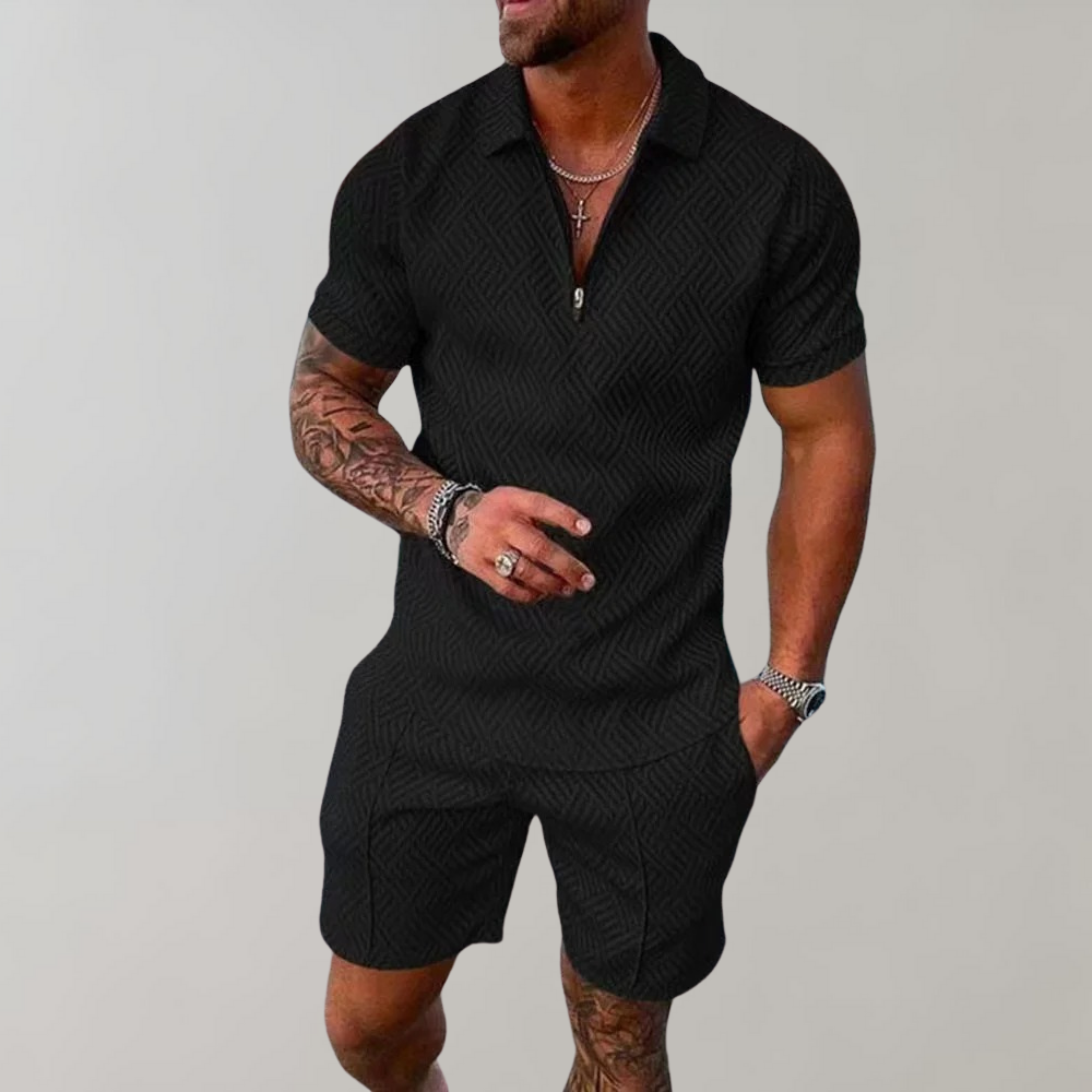 Ensemble été polo et short pour homme - Zaiden