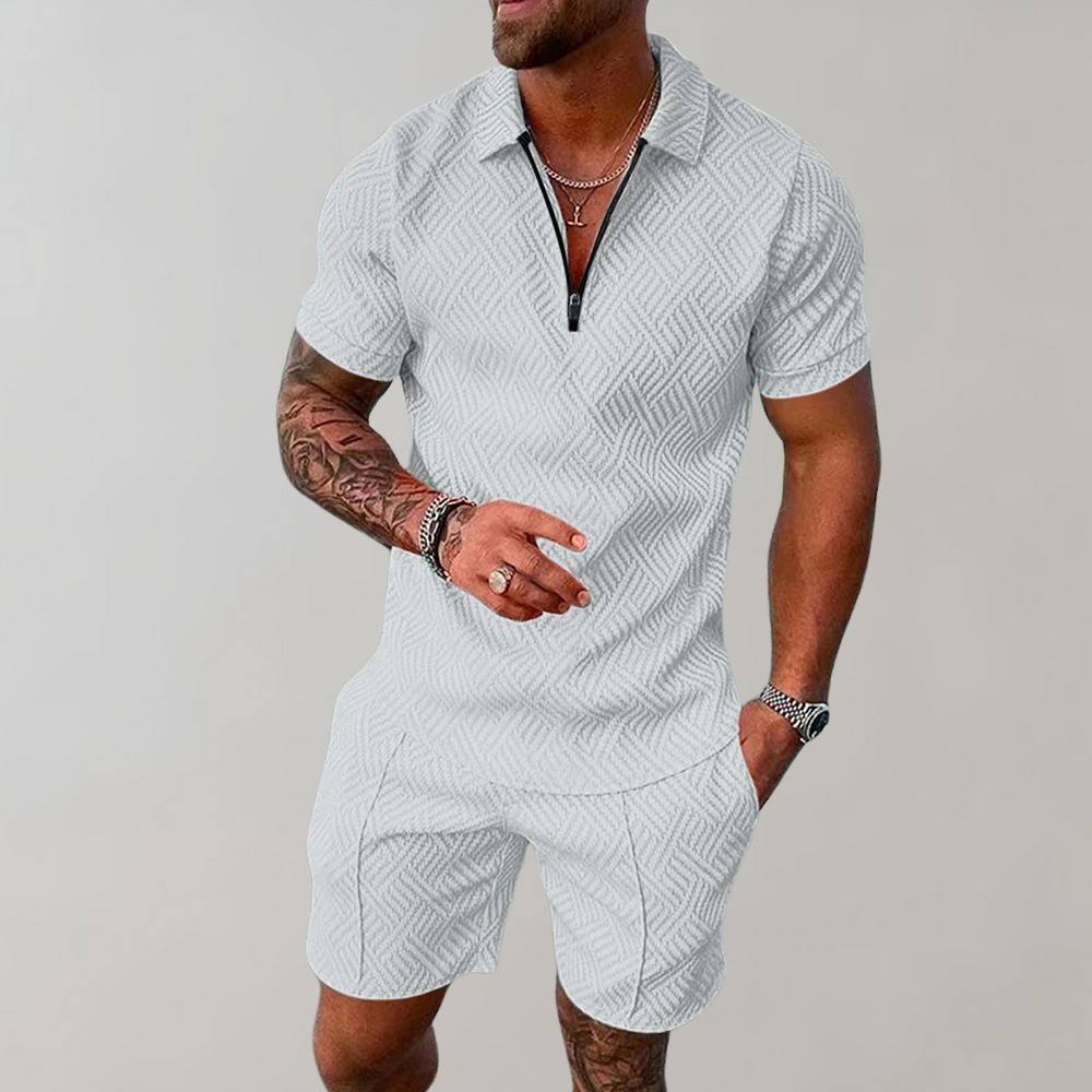 Ensemble été polo et short pour homme - Zaiden