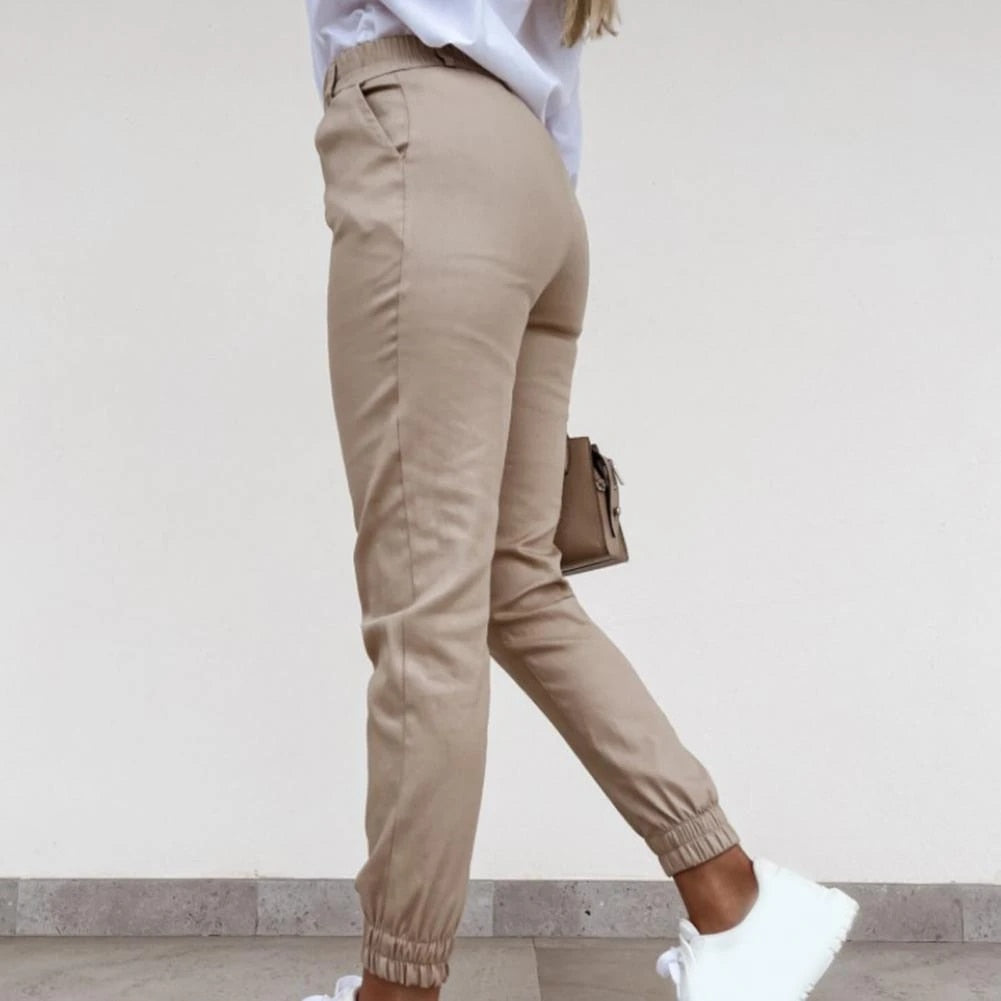 Pantalon Femme - Coupe Ajustée - Taille Structurée - Élégant et Polyvalent