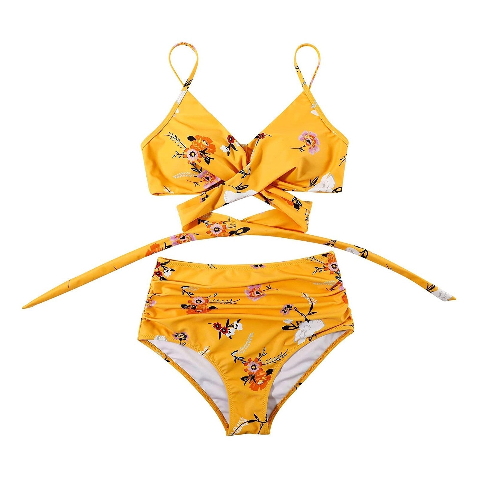 Necy - Ensemble de bikini taille haute pour femme