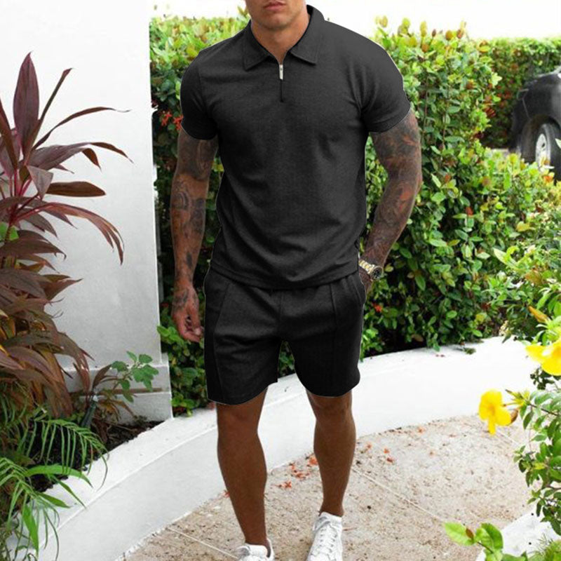 Ensemble polo et short pour homme - Axton