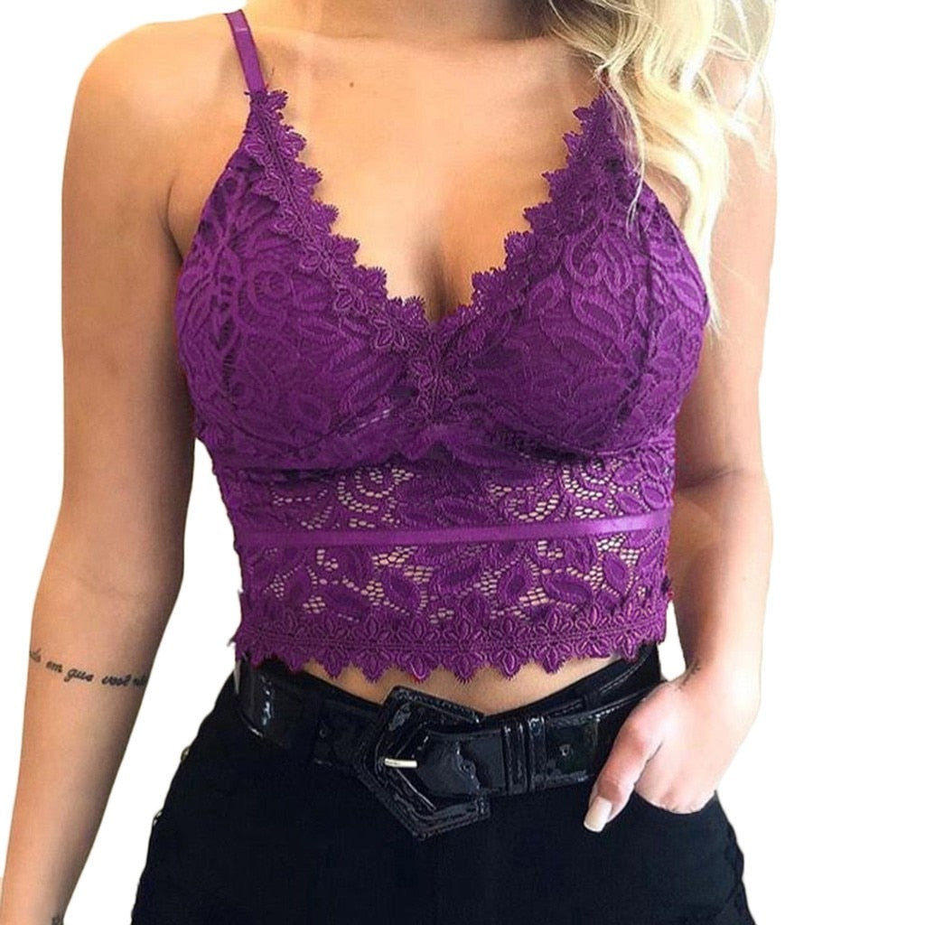 Haut Bralette en dentelle pour femme - Heddie