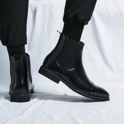 Bottines Chelsea Homme - Cuir Véritable - Bout Rond - Confort Élégant