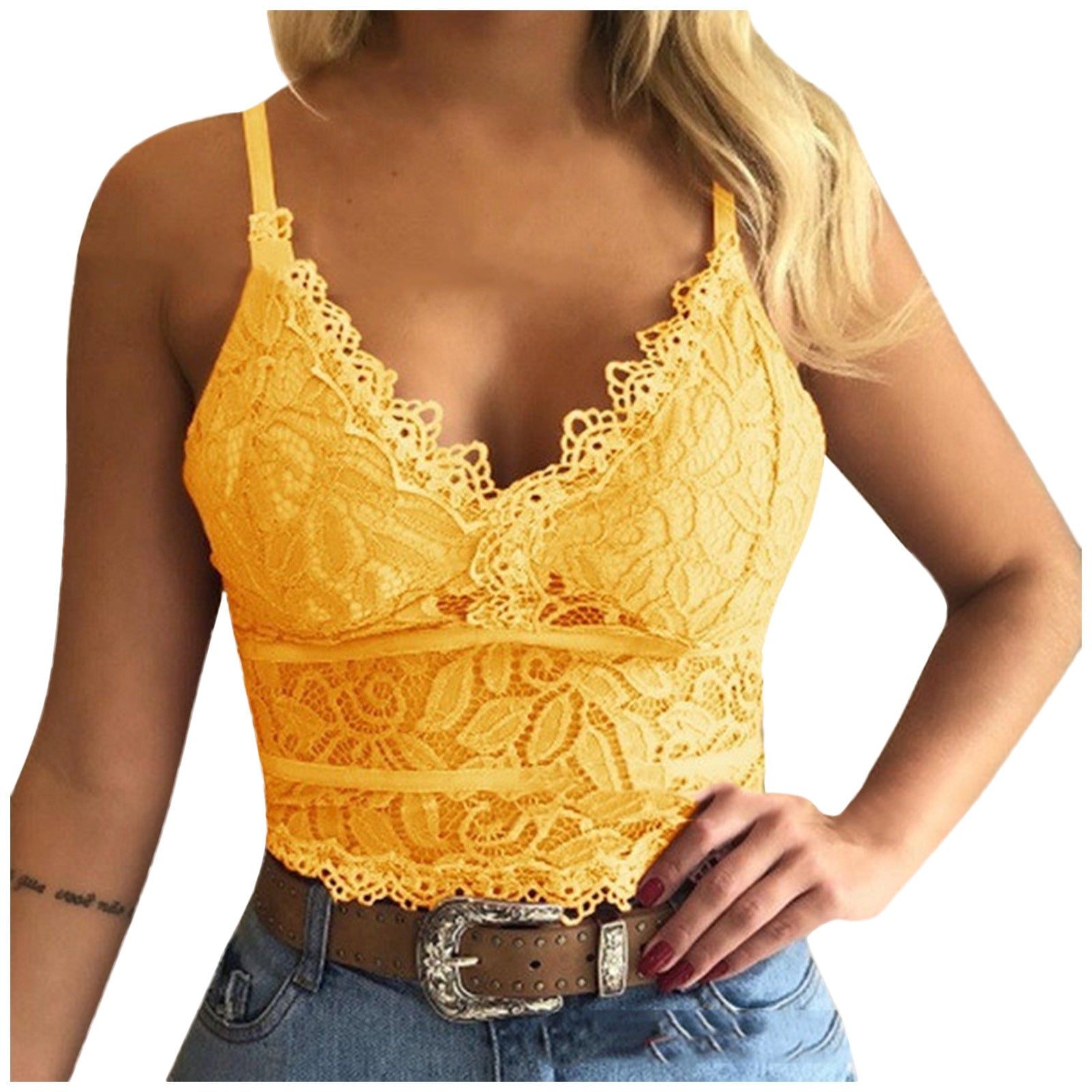 Haut Bralette en dentelle pour femme - Heddie