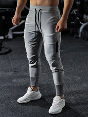 Pantalon Jogger Homme - Taille Élastique avec Cordon - Léger et Confortable - Poches Sécurisées