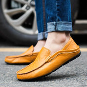 Mocassins Homme - Cuir Véritable - Confort Sans Lacets - Semelle Antidérapante