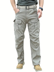 Pantalon cargo tactique homme - Coupe confortable - Genoux renforcés - Multi-poches