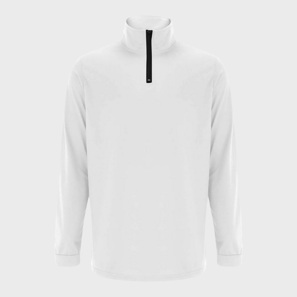 Pull Homme - Col Montant Zippé - Coupe Ajustée - Manches Longues