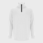 Pull Homme - Col Montant Demi-Zip - Manches Longues - Coupe Ajustée