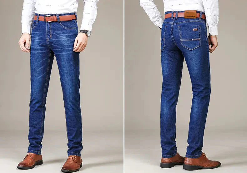 Jean slim homme - Coupe ajustée - Denim confortable - Style 5 poches classique