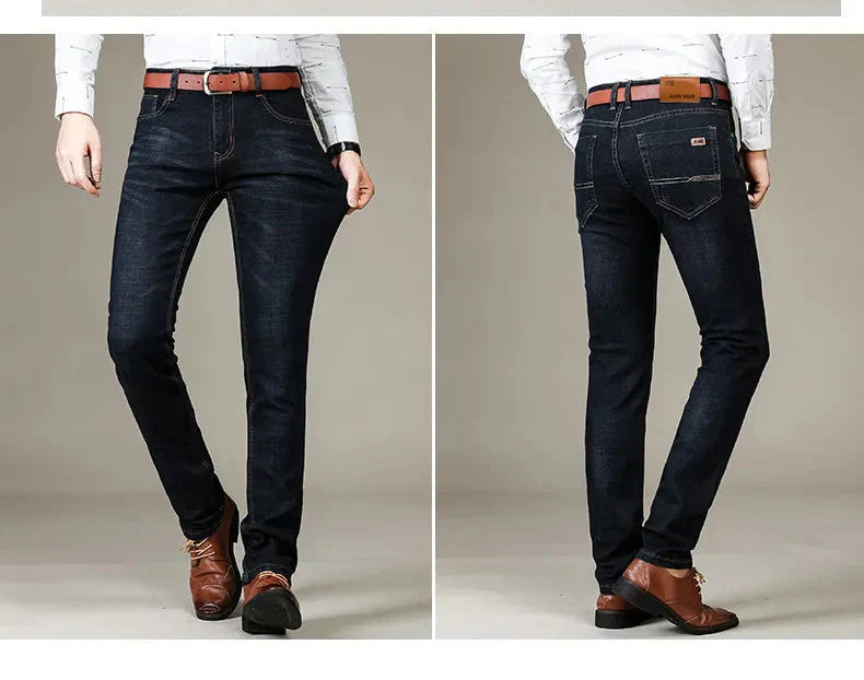 Jean slim homme - Coupe ajustée - Denim confortable - Style 5 poches classique