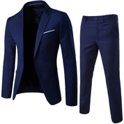 Costume Homme - Coupe Ajustée - Blazer Élegant et Pantalon Tailleur - Tenue Formelle