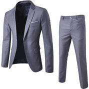 Costume Homme - Coupe Ajustée - Blazer Élegant et Pantalon Tailleur - Tenue Formelle