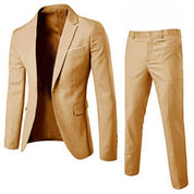 Costume Homme - Coupe Ajustée - Blazer Élegant et Pantalon Tailleur - Tenue Formelle