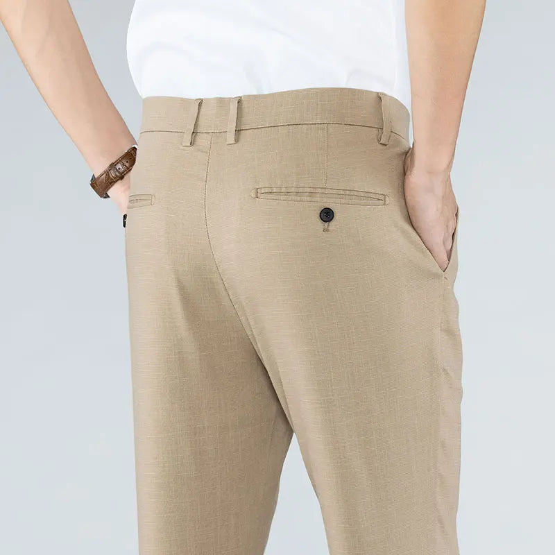 Pantalon Chino Homme - Coupe Droite - 100% Coton Respirant - Style Décontracté