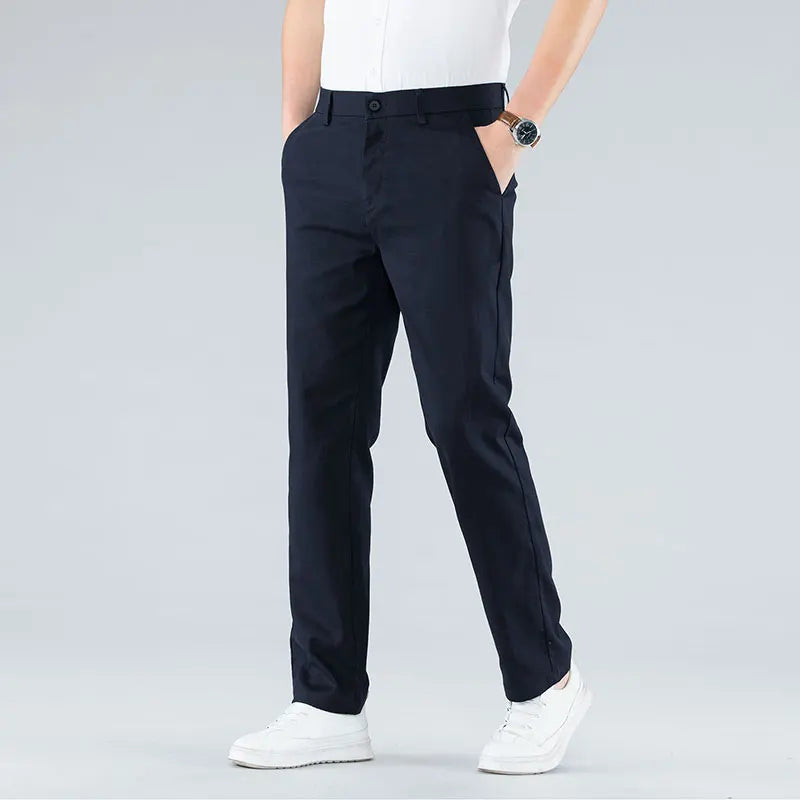 Pantalon Chino Homme - Coupe Droite - 100% Coton Respirant - Style Décontracté