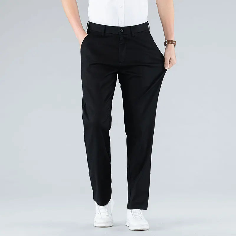 Pantalon Chino Homme - Coupe Droite - 100% Coton Respirant - Style Décontracté