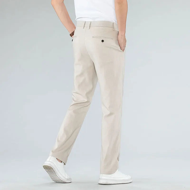 Pantalon Chino Homme - Coupe Droite - 100% Coton Respirant - Style Décontracté