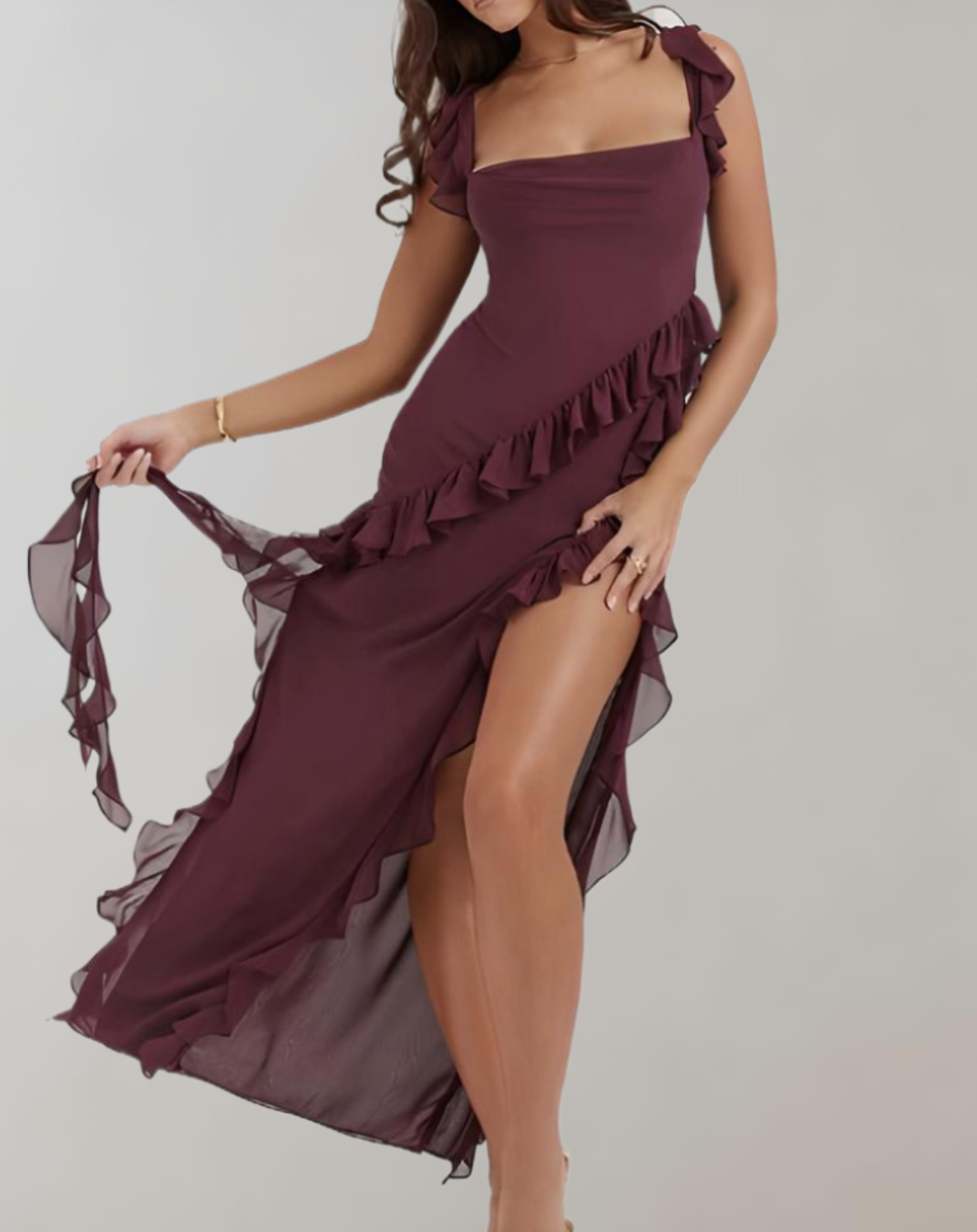 Robe longue élégante pour femme - Parfaite pour l'été - Robe féminine