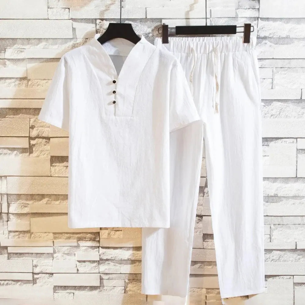 New-Arrival-Men-s-Cotton-and-Linen-Short-Sleeve-T-shirt-Ankle-Length-Pant-Set-Solid.webp