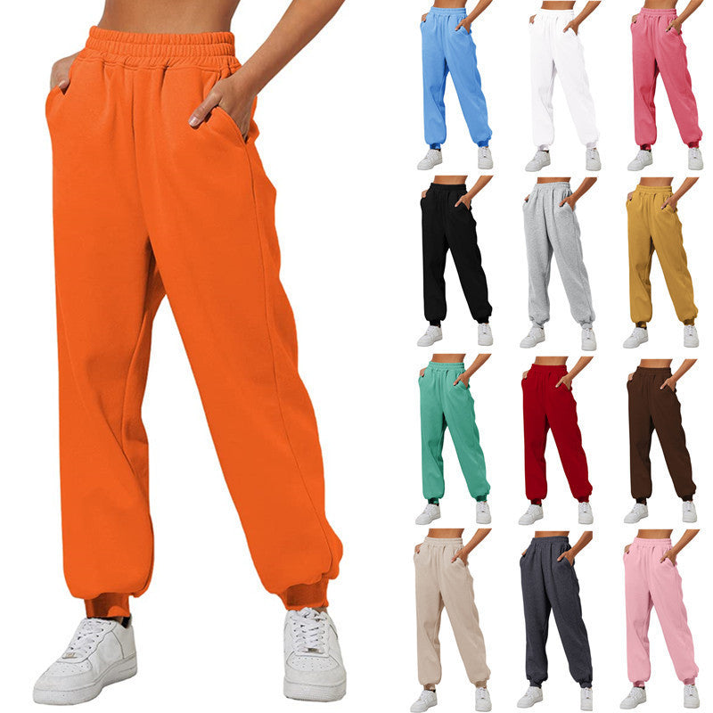 Pantalon de jogging femme - Taille élastique - Coupe décontractée - Poches latérales