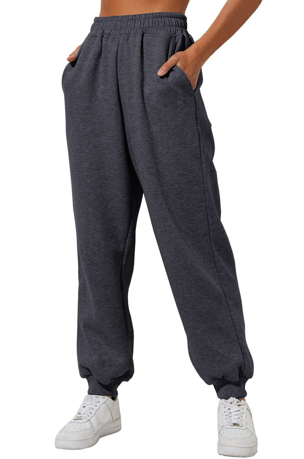 Pantalon de jogging femme - Taille élastique - Coupe décontractée - Poches latérales