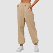 Pantalon de jogging femme - Taille élastique - Coupe décontractée - Poches latérales