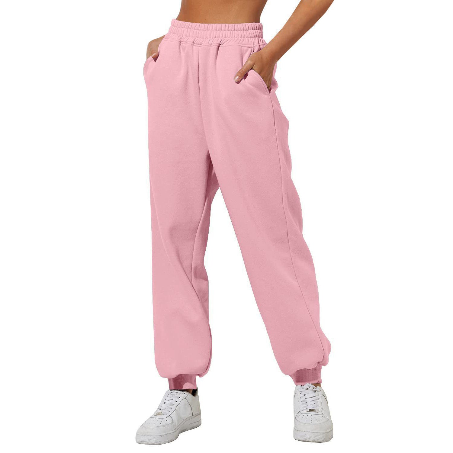 Pantalon de jogging femme - Taille élastique - Coupe décontractée - Poches latérales