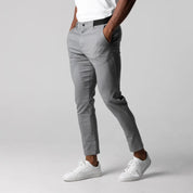 Pantalon Homme Slim Fit - Coupe Ajustée - Stretch Confortable - Style Cropped