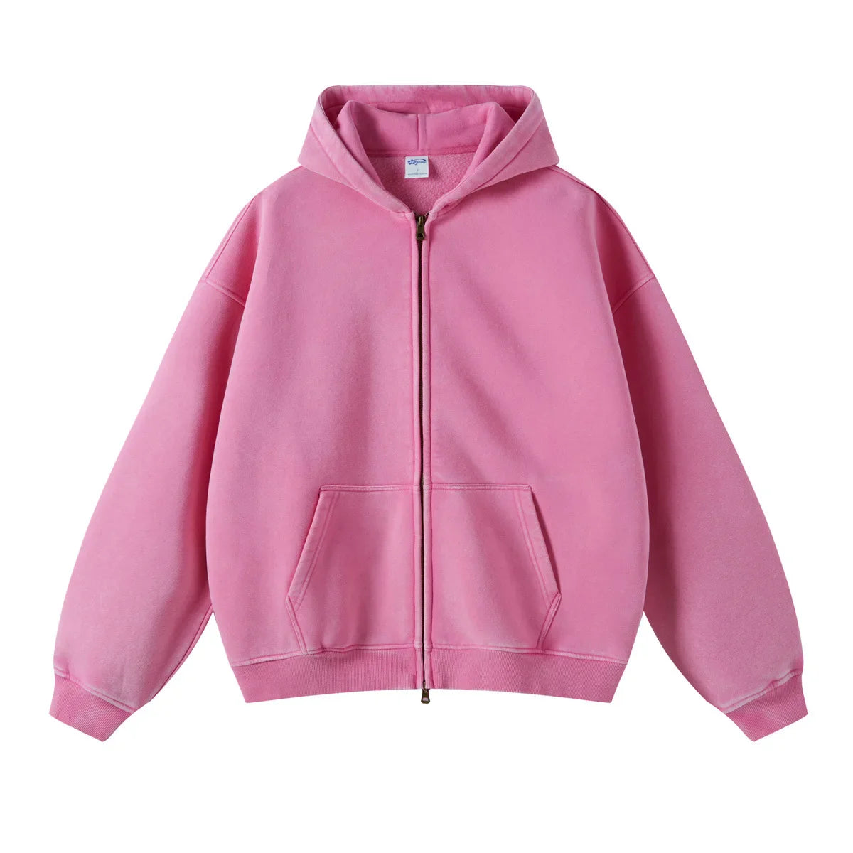 Sweat à Capuche Zippé Unisexe - Coupe Relax - Poches Kangourou - Confort Casual